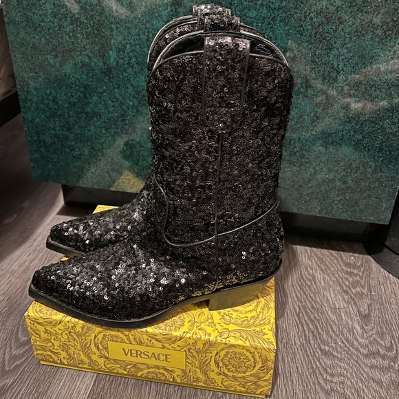 Dolce & Gabbana Shoes - 🤠D&G Glittery Cowgirl Boots 🤠